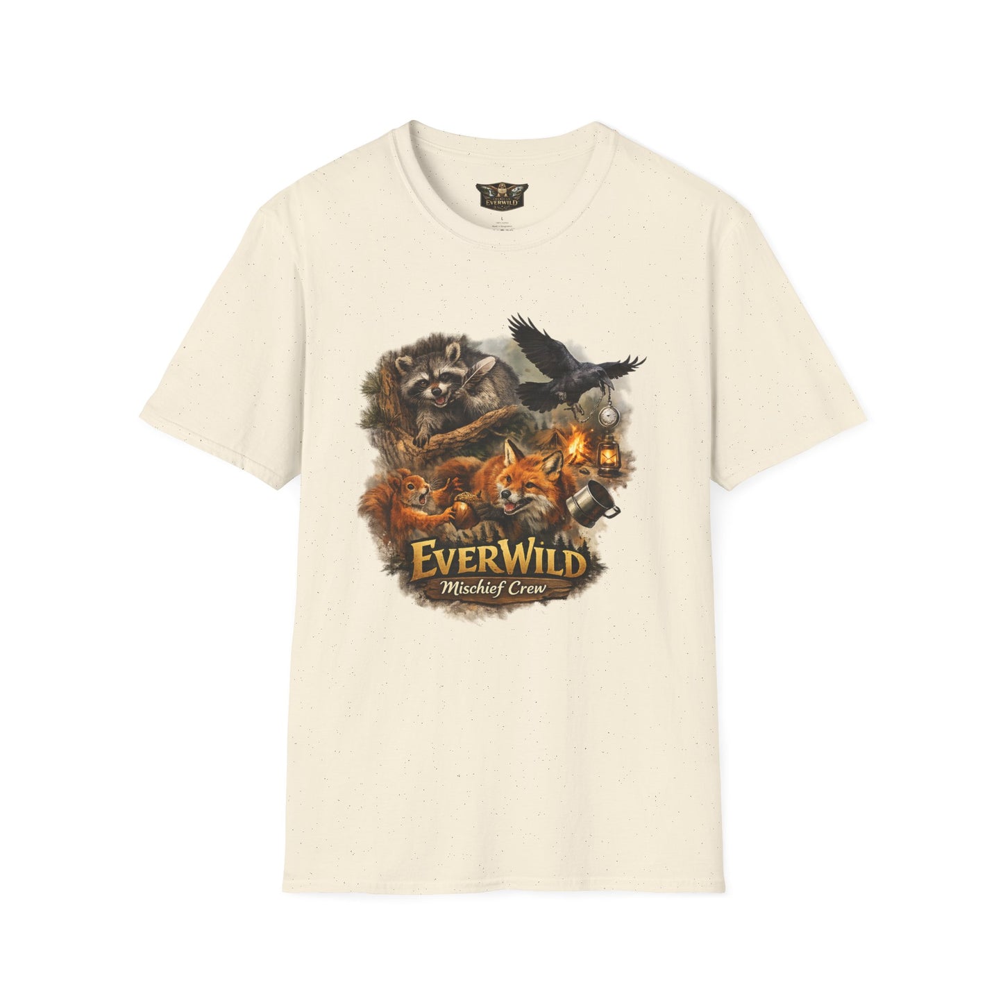 EverWild Mishief Crew — Woodland Fun Camping Graphic Tee