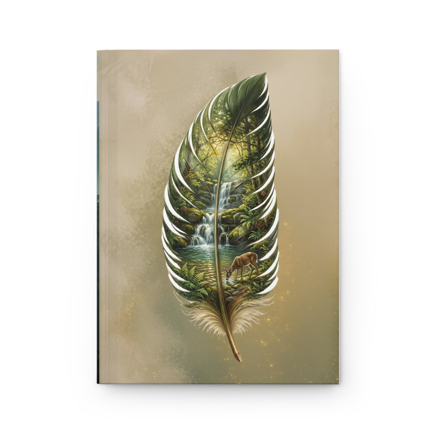EverWild Nature Feather Hardcover Journal — Forest Scene Notebook