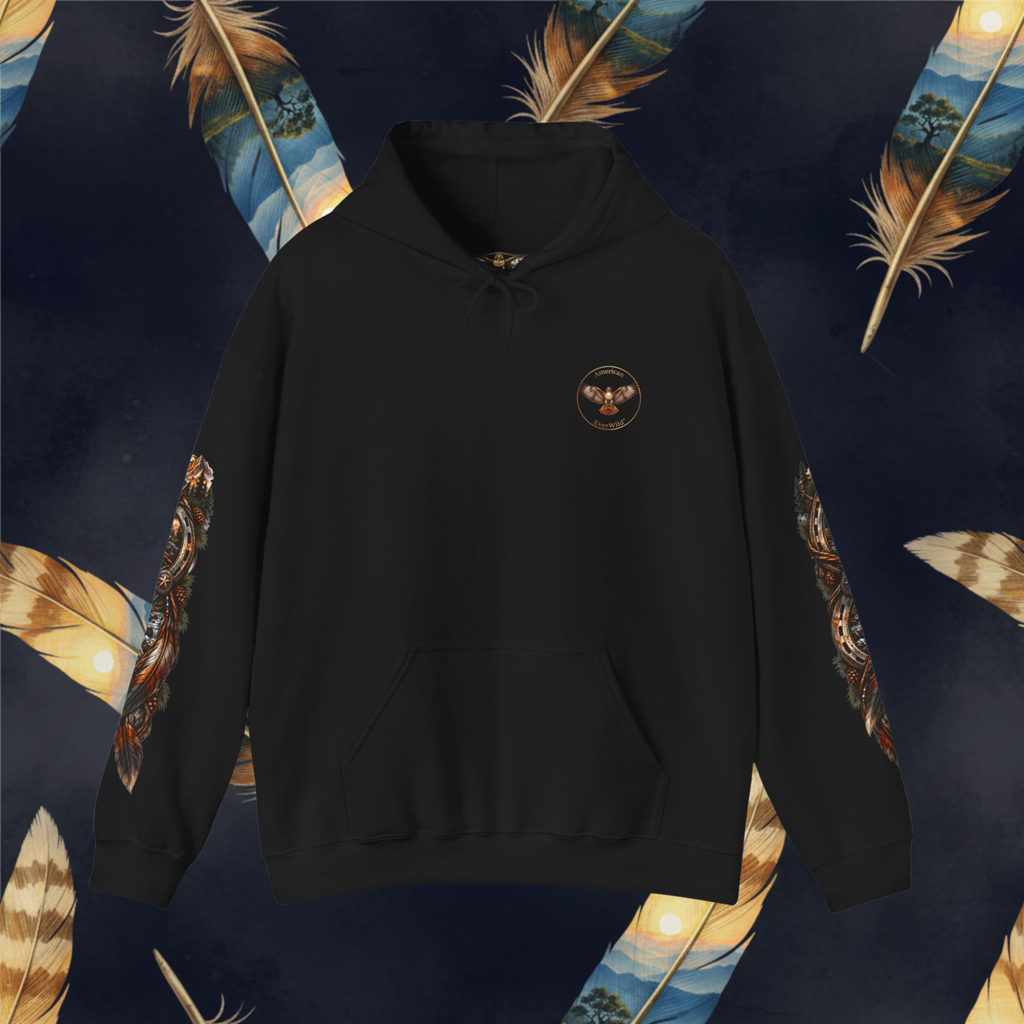 Bonded by the Wild—Horse and Rider Graphic Men's Hoodie