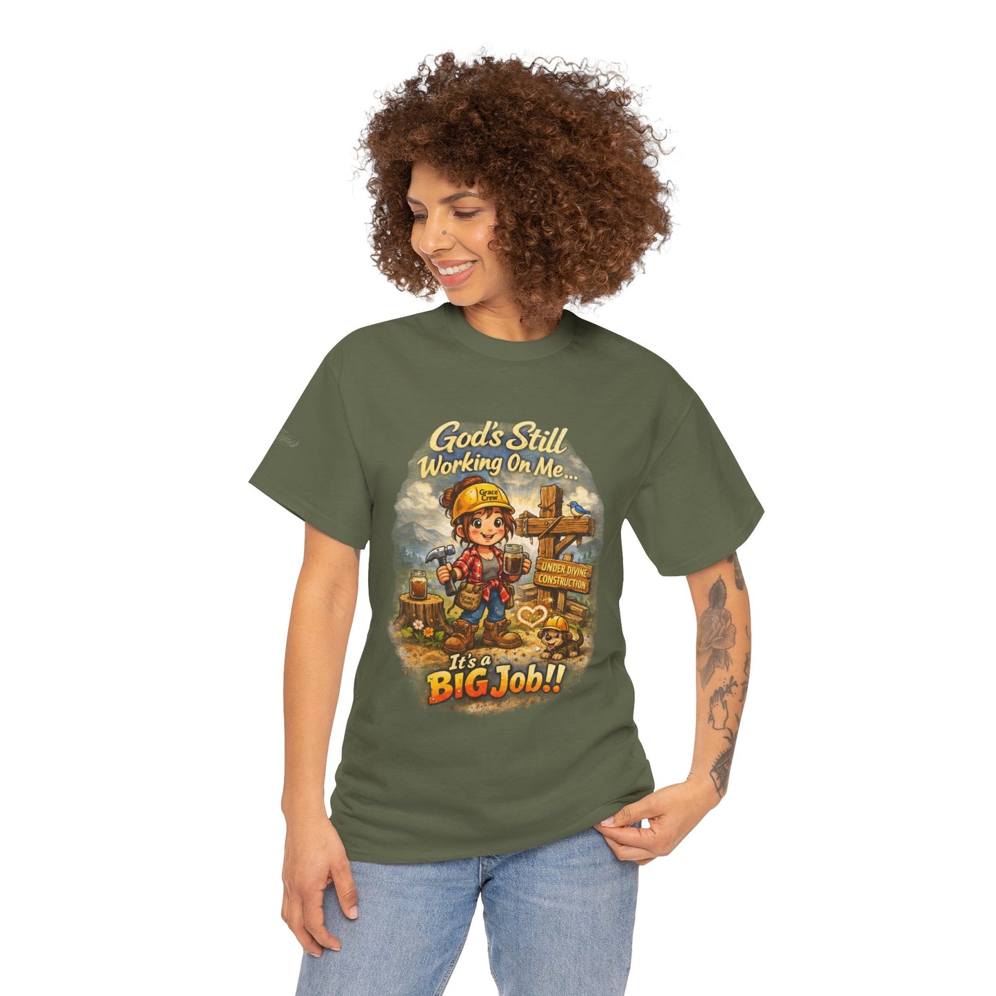 Under Divine Construction Christian Shirt | God’s Still Working On Me