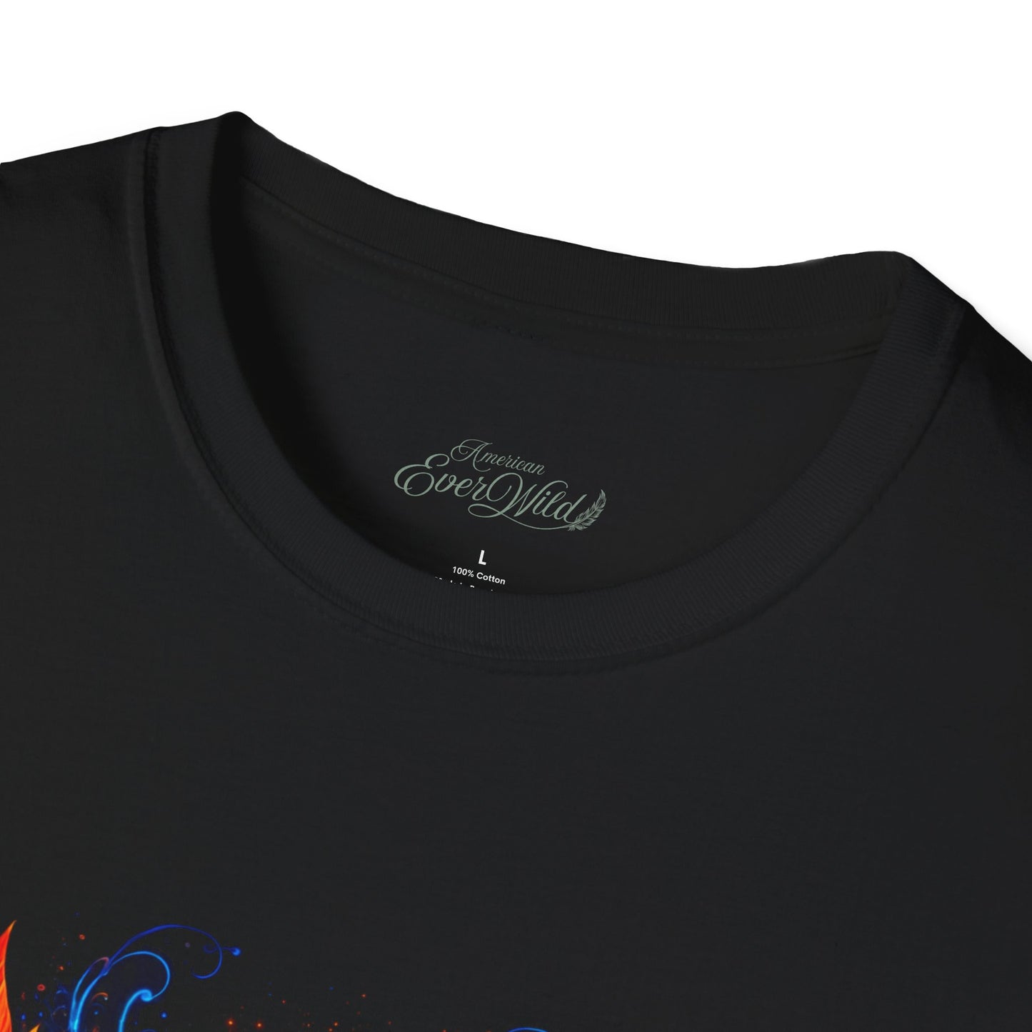 Men's crew-neck T-shirt with EverWild Rising label at neckline