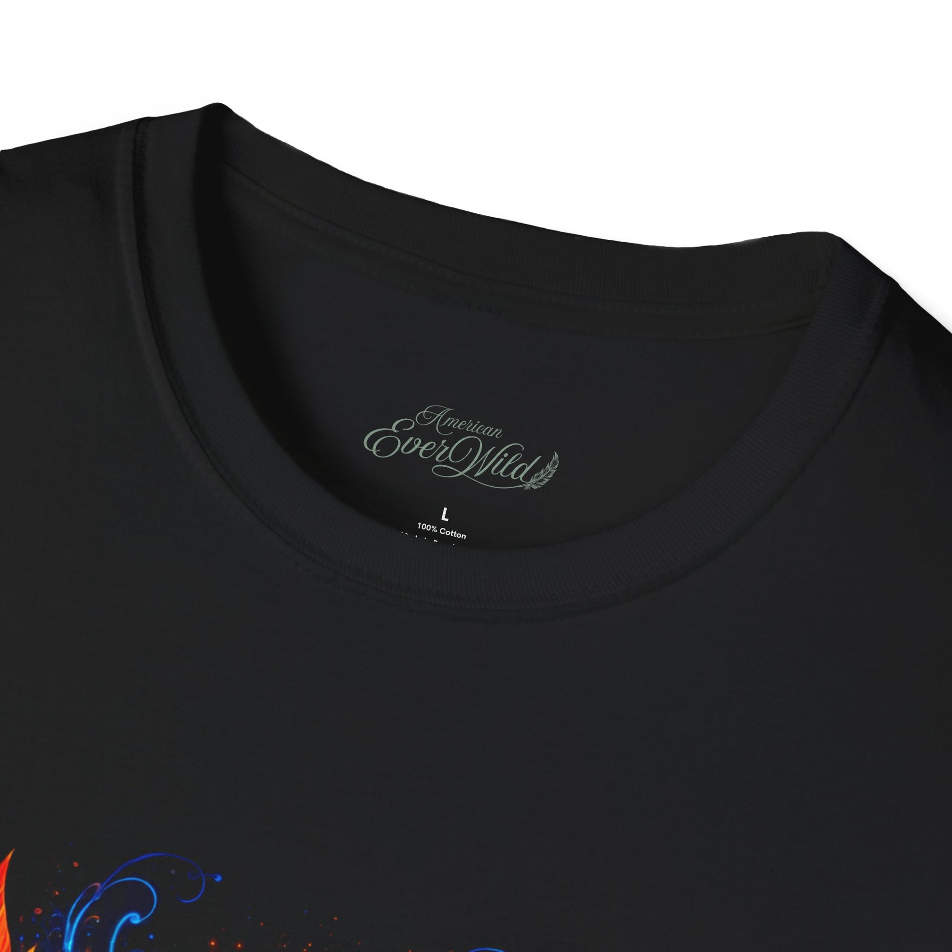 Men's crew-neck T-shirt with EverWild Rising label at neckline