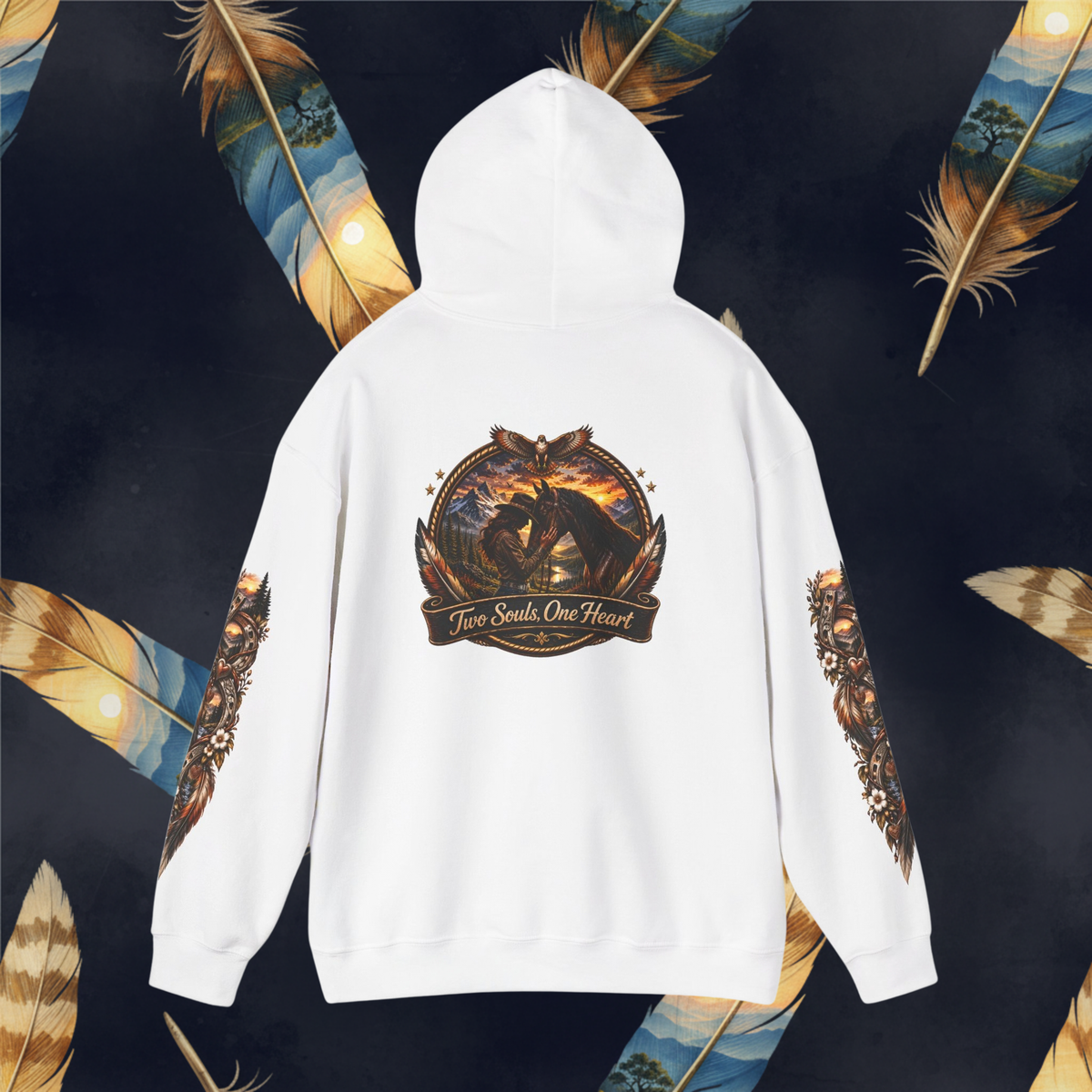Two Souls— One Heart Horse and Rider-Women's Hoodie