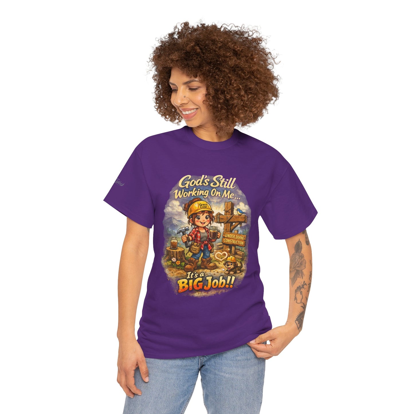 Under Divine Construction Christian Shirt | God’s Still Working On Me