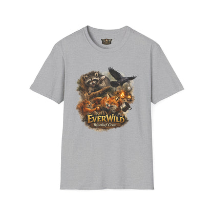 EverWild Mishief Crew — Woodland Fun Camping Graphic Tee