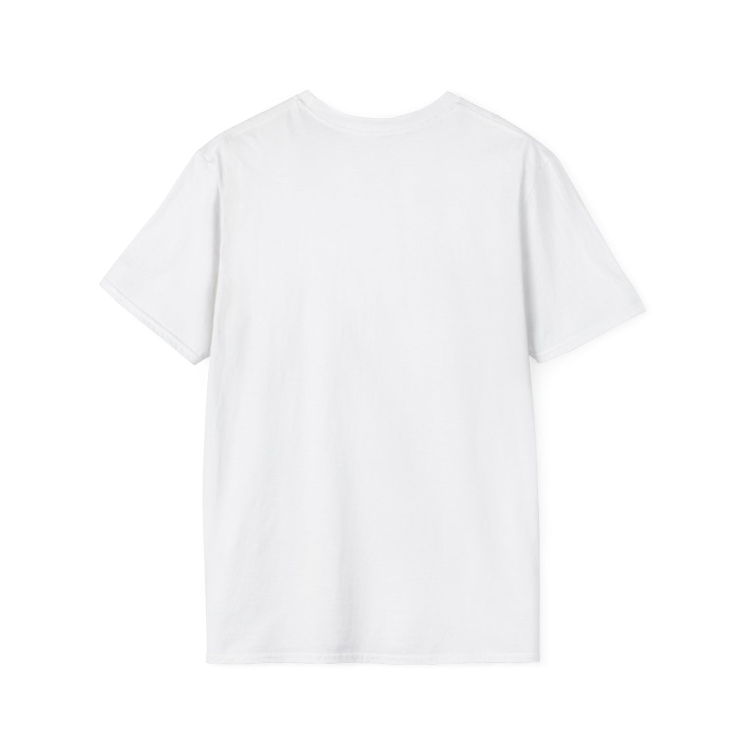 White women's short-sleeve T-shirt, plain front with crew neck