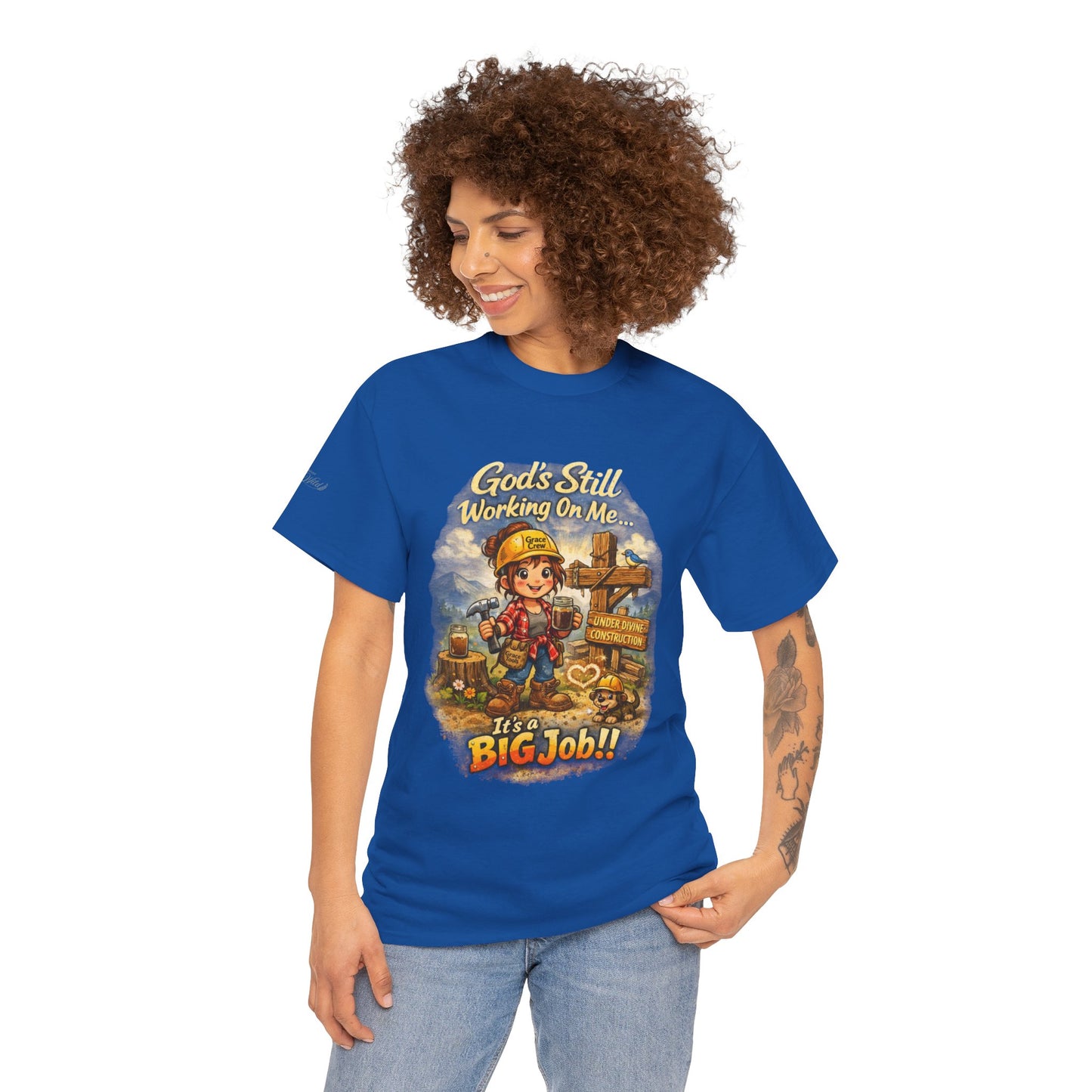 Under Divine Construction Christian Shirt | God’s Still Working On Me