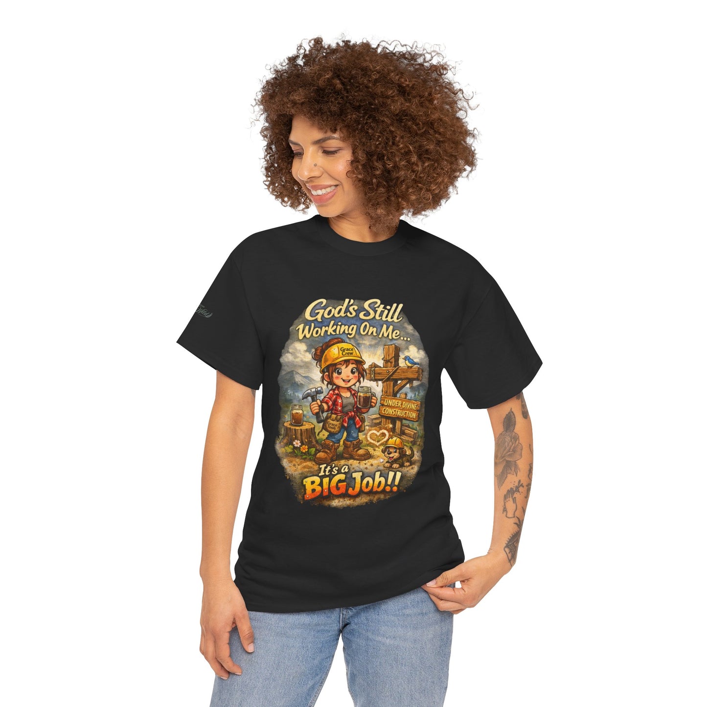 Under Divine Construction Christian Shirt | God’s Still Working On Me