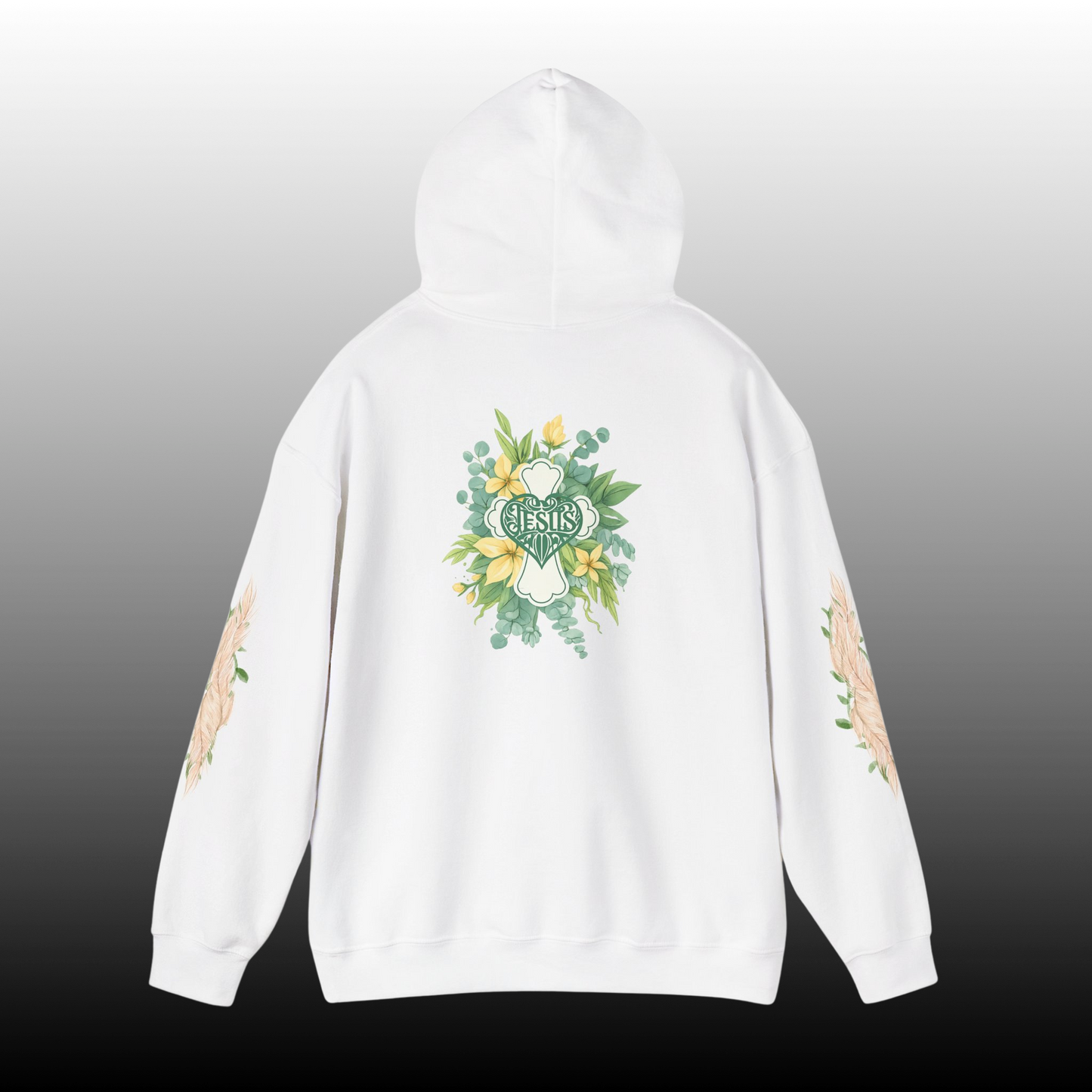 Floral Jesus Back Design — EverWild Faith™