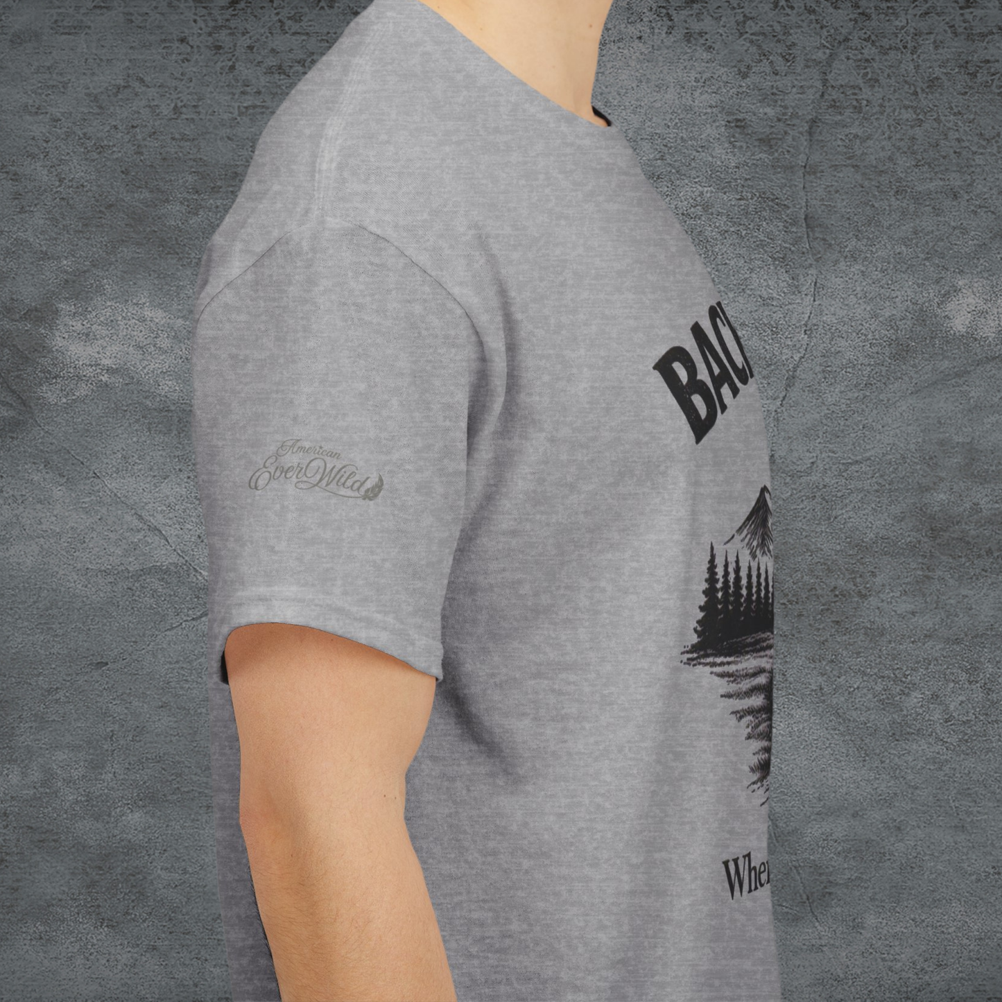 Backroads Tee — 'Where Life Is Better' Mountain Graphic T-Shirt