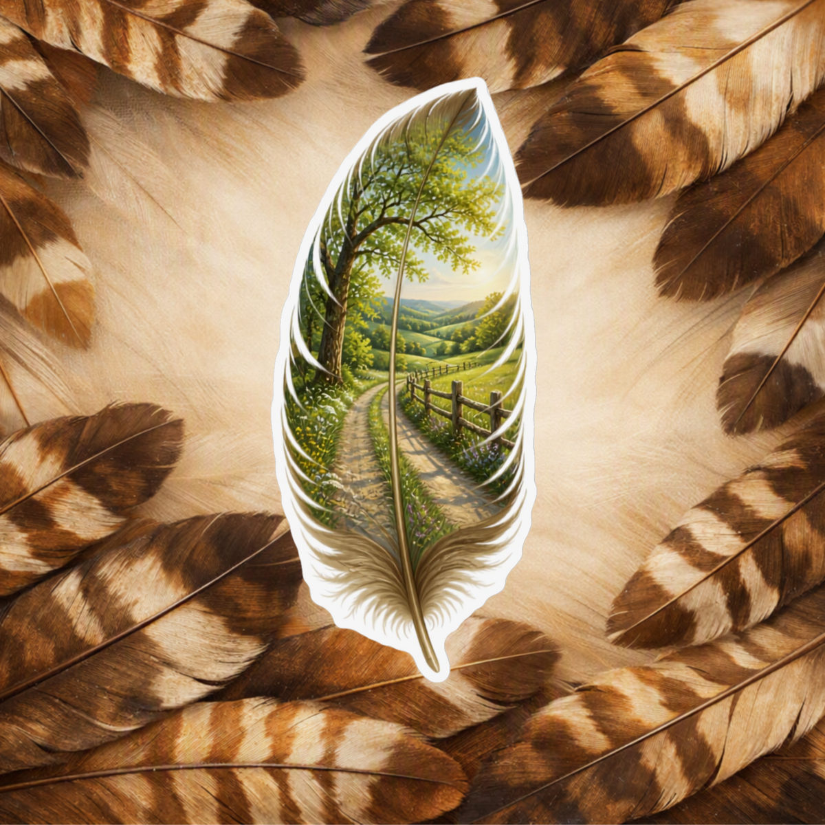 BackRoads Feather Magnet