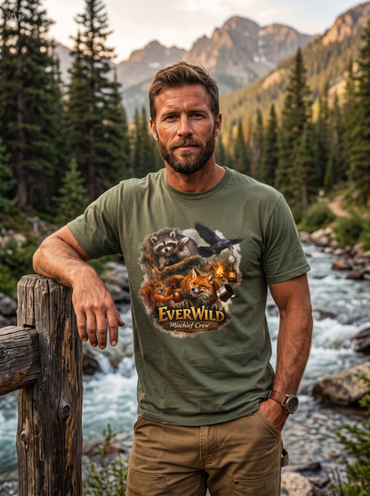 Mischief Crew Woodland Tee — Men’s Classic Fit