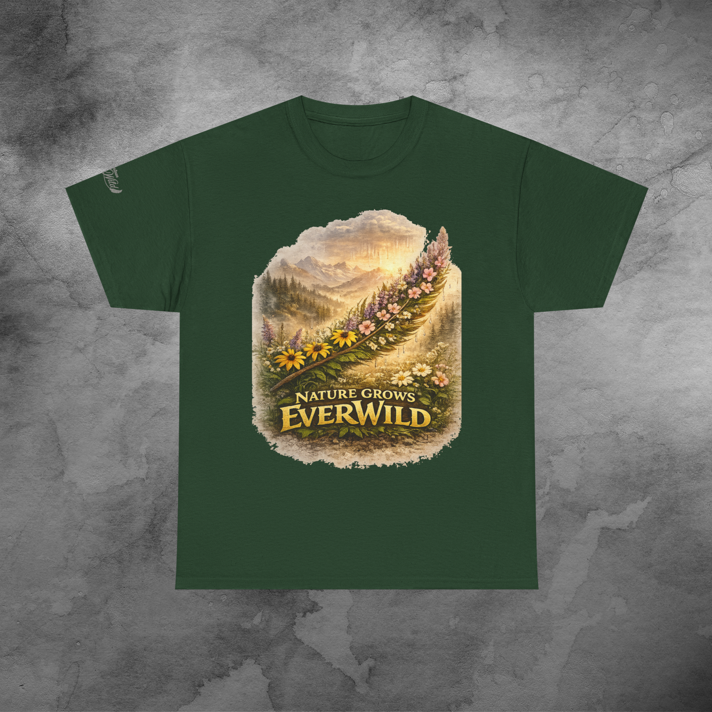 Nature Grows Everwild T-Shirt — Vintage Mountain Wildflower Tee