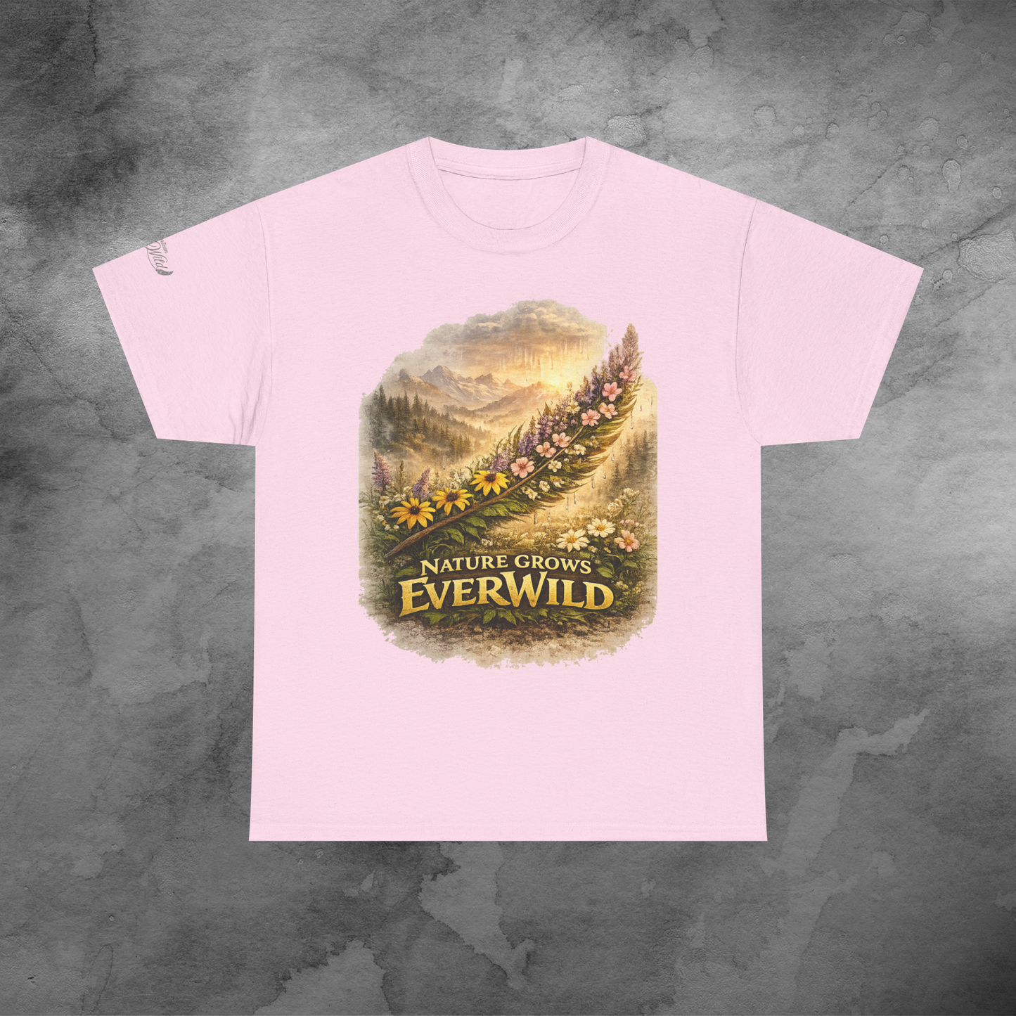 Nature Grows Everwild T-Shirt — Vintage Mountain Wildflower Tee