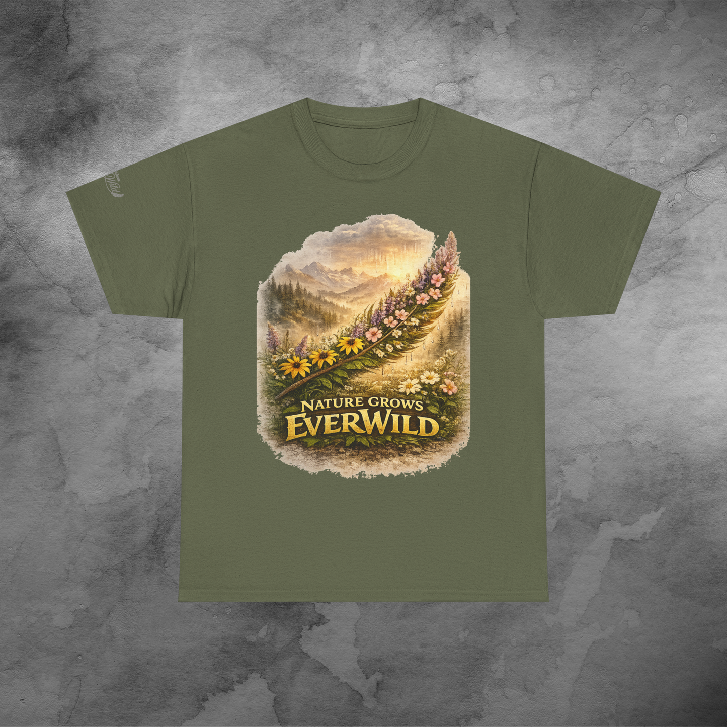 Nature Grows Everwild T-Shirt — Vintage Mountain Wildflower Tee