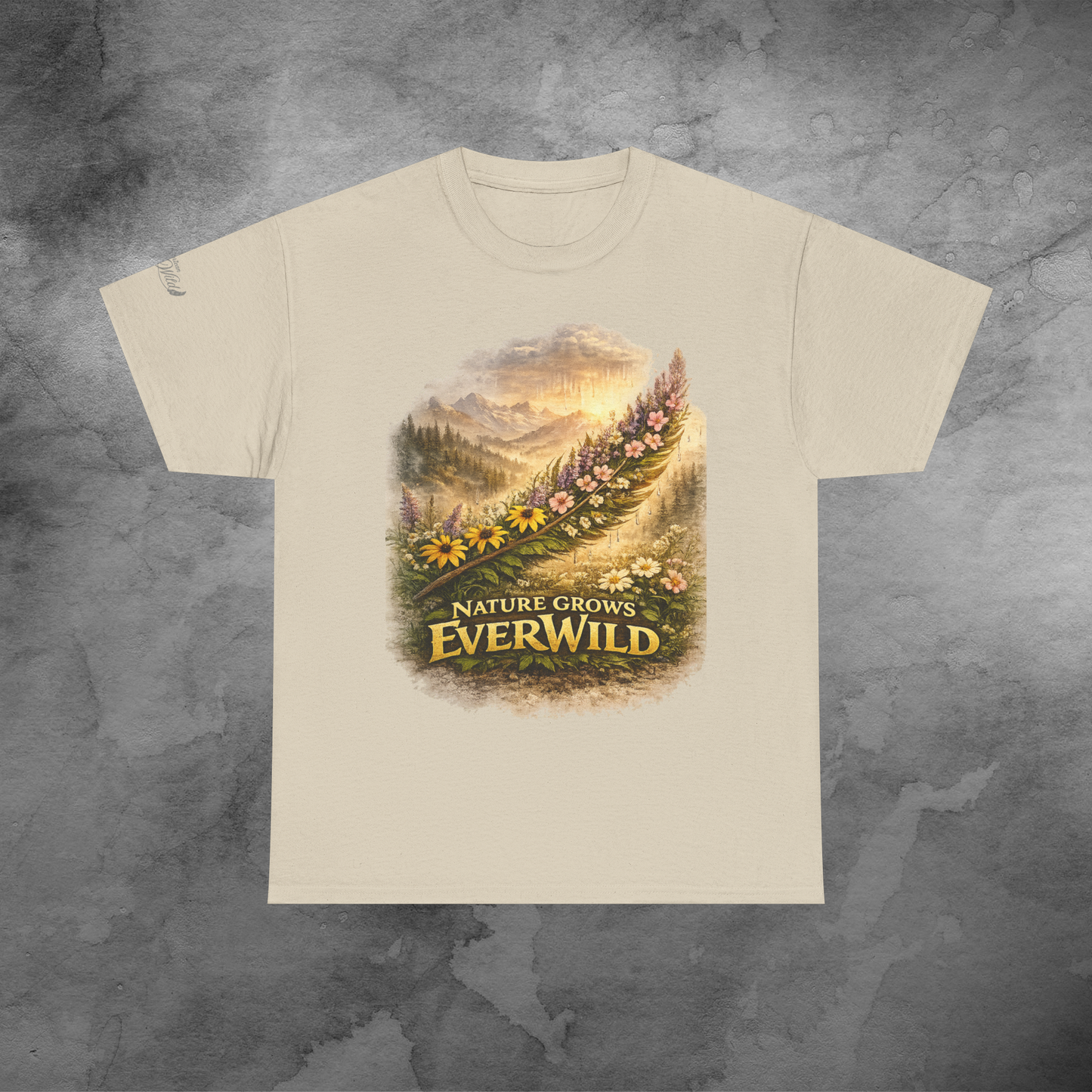 Nature Grows Everwild T-Shirt — Vintage Mountain Wildflower Tee