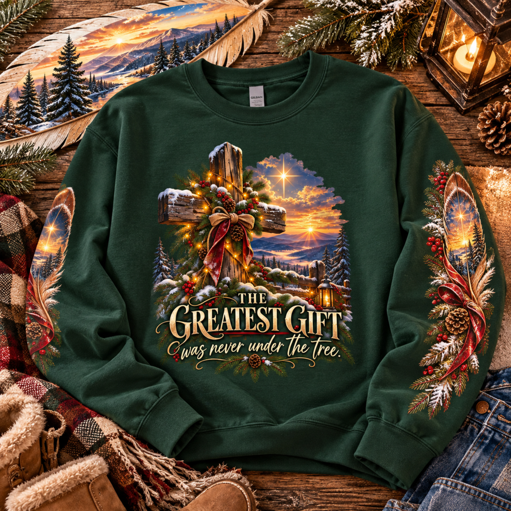 The Greatest Gift Was Never Under the Tree | Women's Faith Sweatshirt