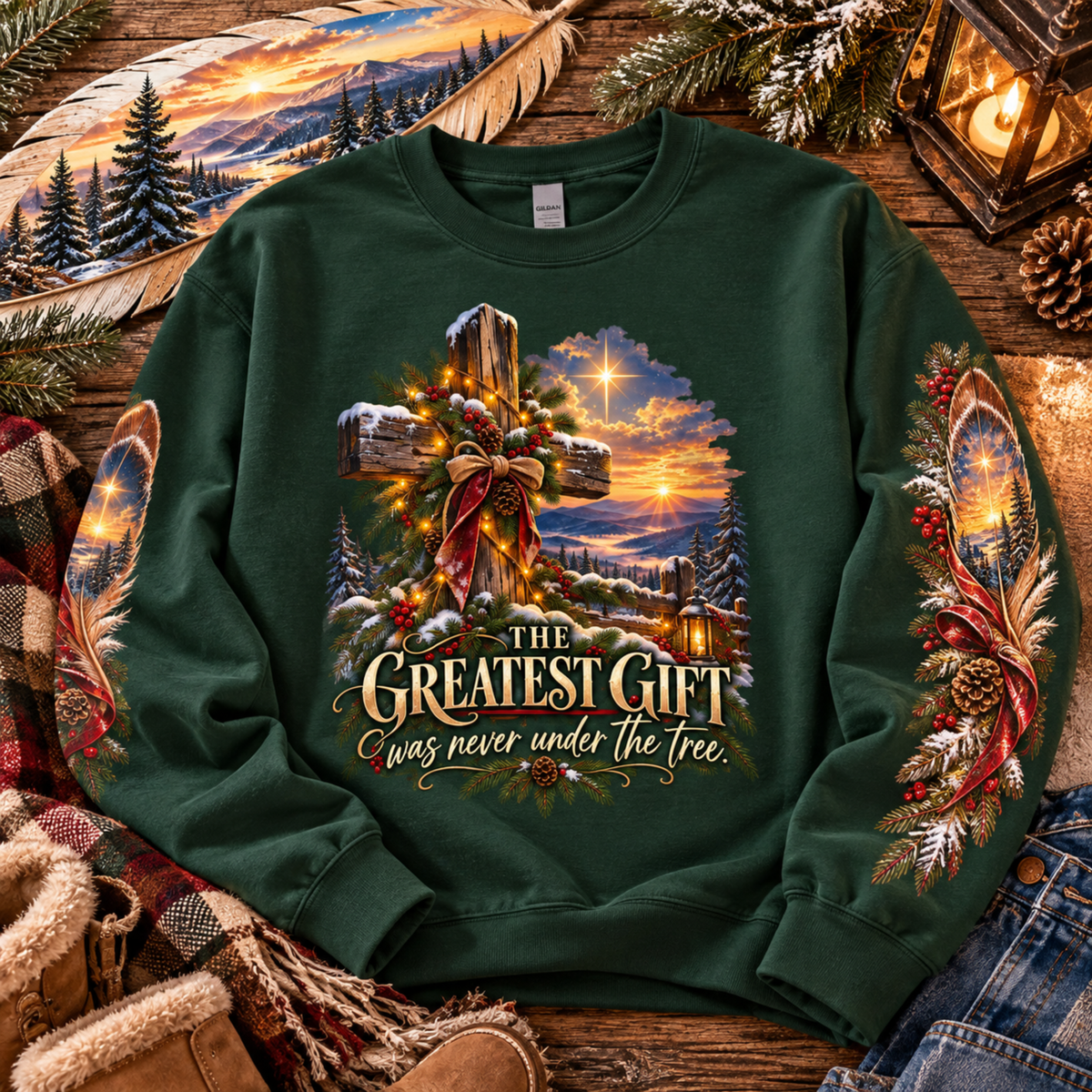 The Greatest Gift Was Never Under the Tree | Women's Faith Sweatshirt