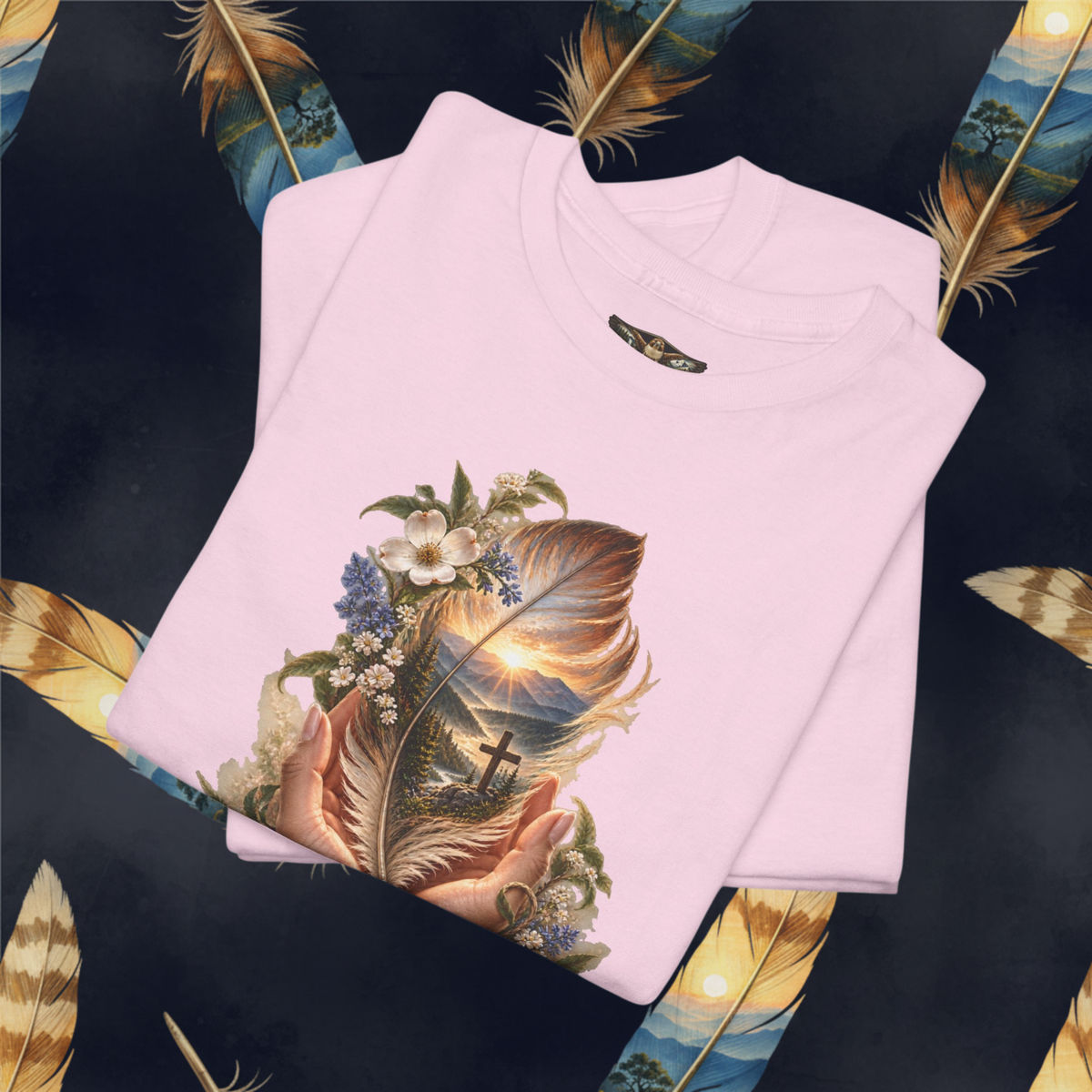 Held By His Hands | Faith Graphic-Women's Tee