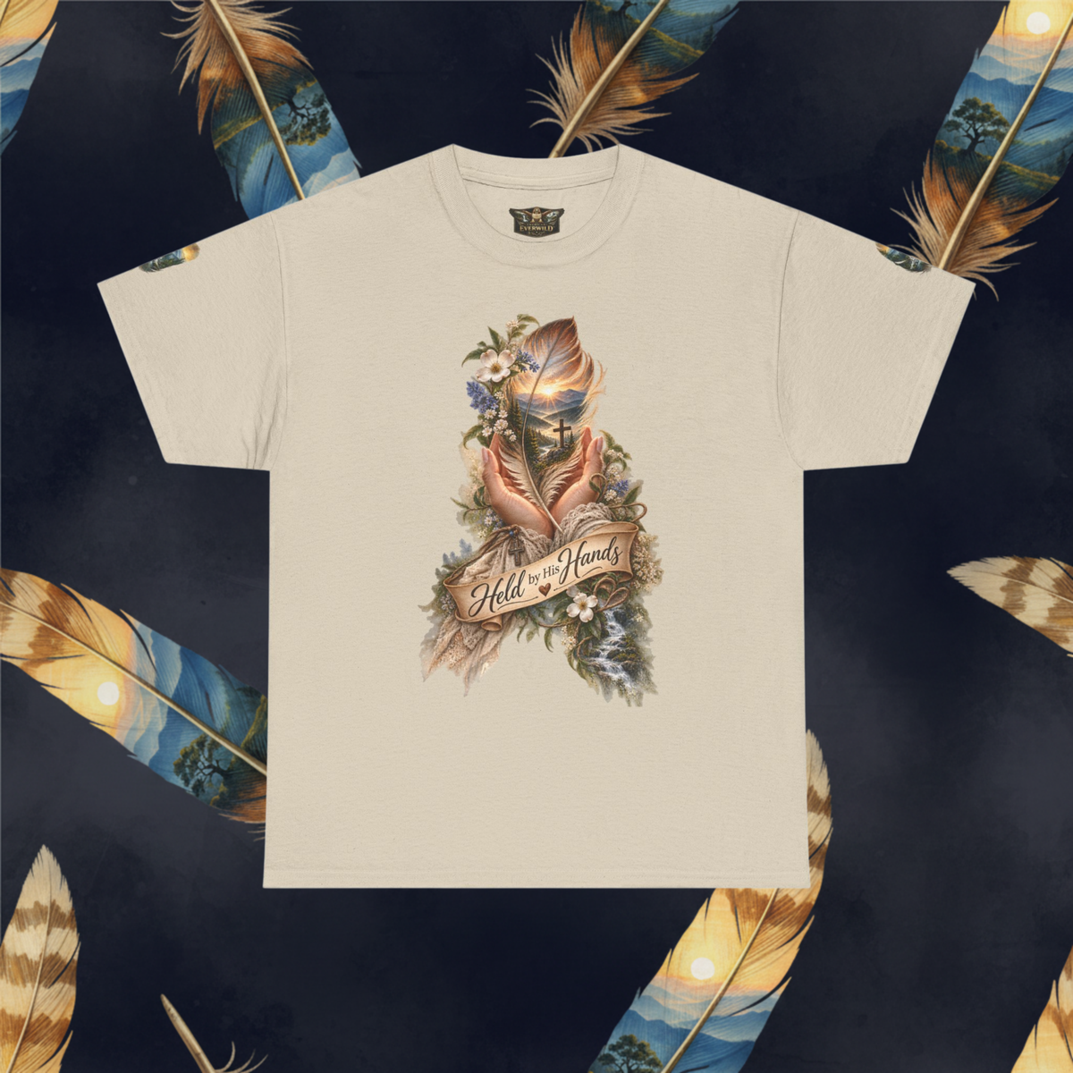 Held By His Hands | Faith Graphic-Women's Tee