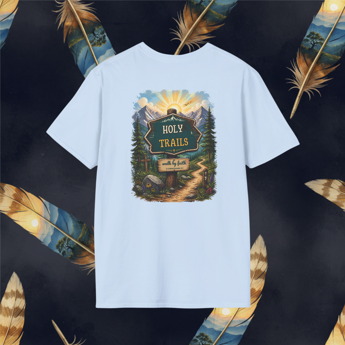 Holy Trails - Women's Outdoor Faith Graphic-T-Shirt