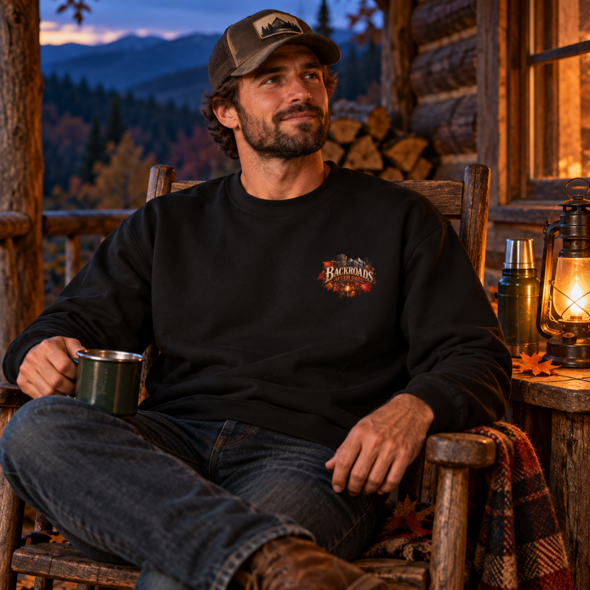 BackRoads After Dark | Fall Outdoor Crewneck Sweatshirt