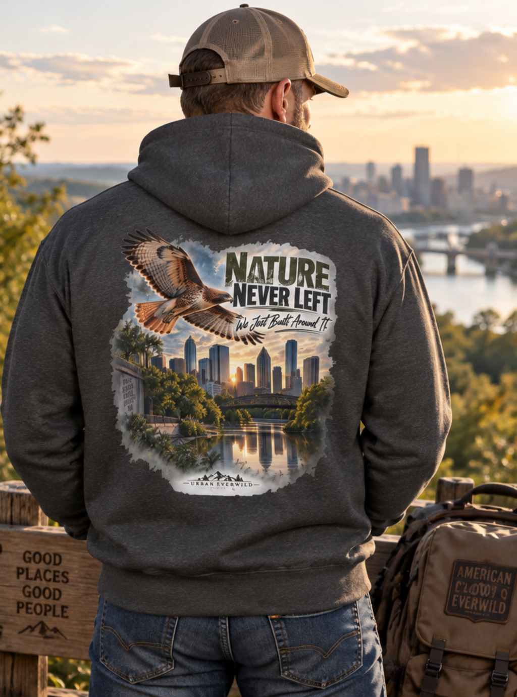 Nature Never Left — Urban Grpahic Hoodie