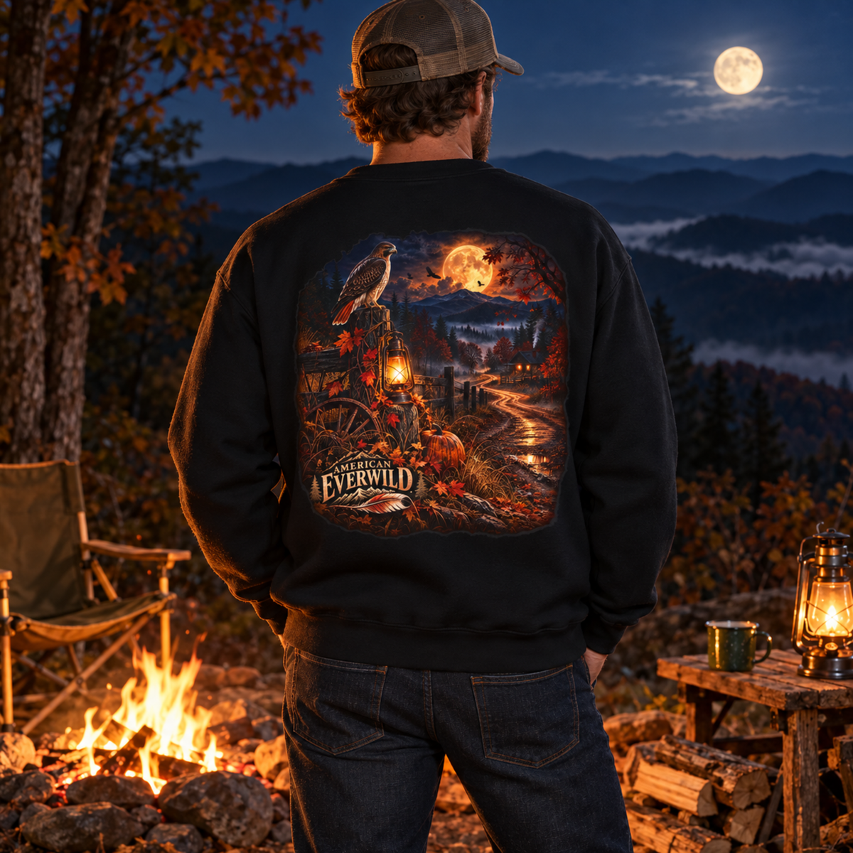 BackRoads After Dark | Fall Outdoor Crewneck Sweatshirt