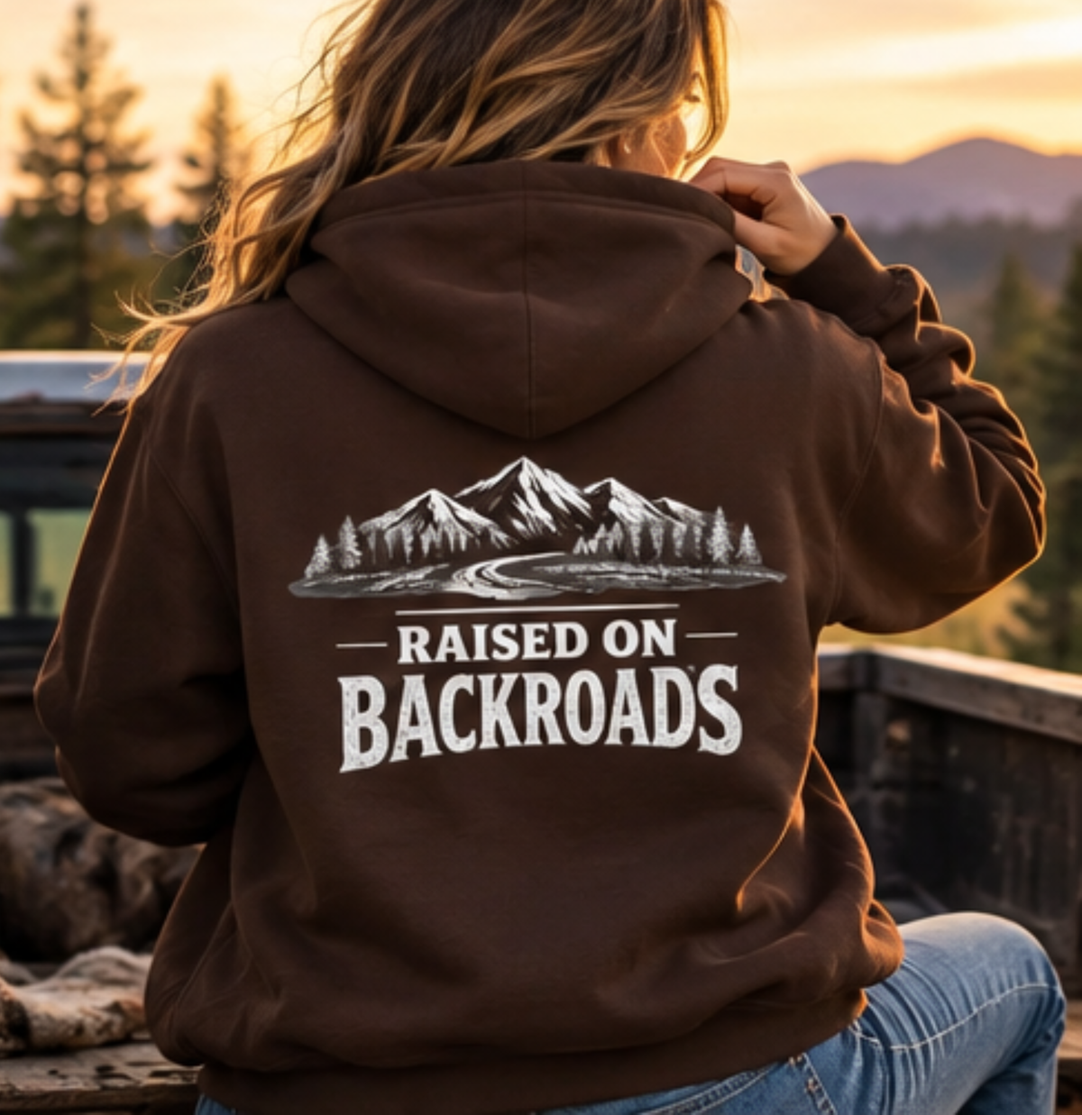 Raised on Backroads Unisex Hoodie | American EverWild™