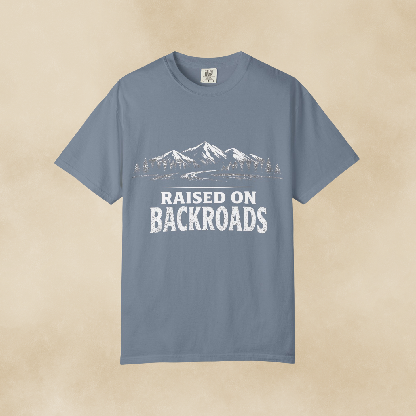 Raised on Backroads T-Shirt — Vintage Mountain Road Tee