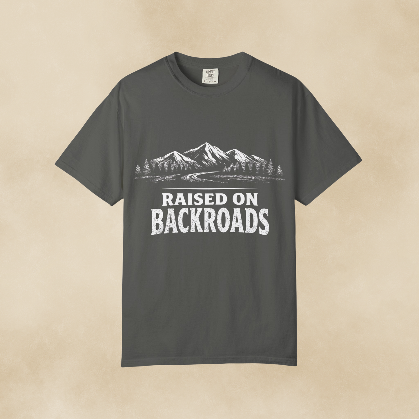Raised on Backroads T-Shirt — Vintage Mountain Road Tee