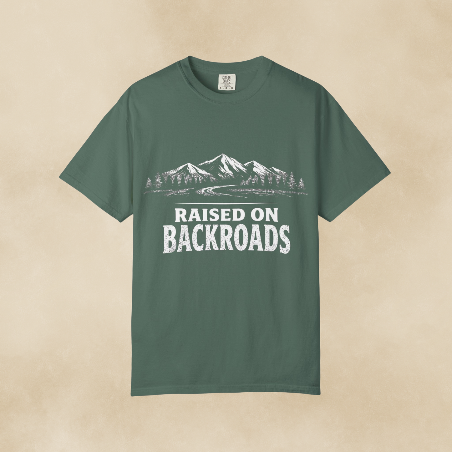 Raised on Backroads T-Shirt — Vintage Mountain Road Tee