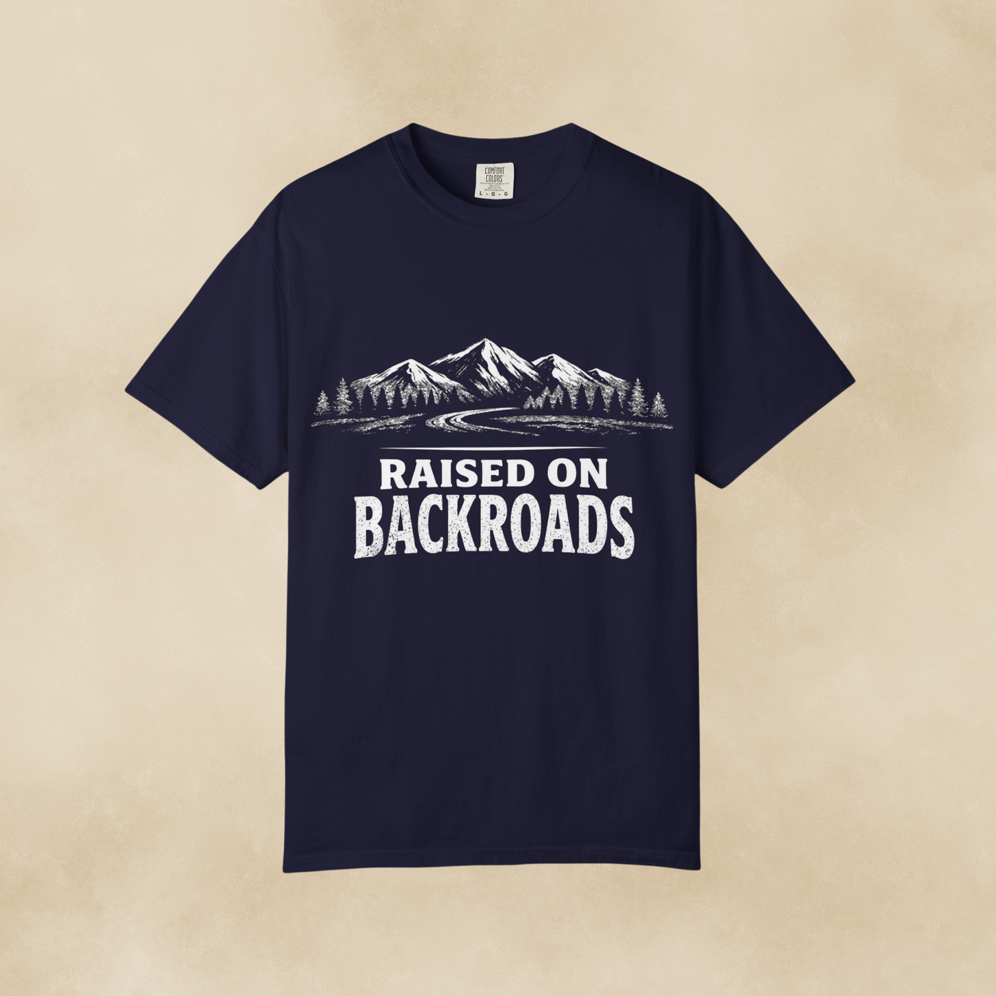 Raised on Backroads T-Shirt — Vintage Mountain Road Tee