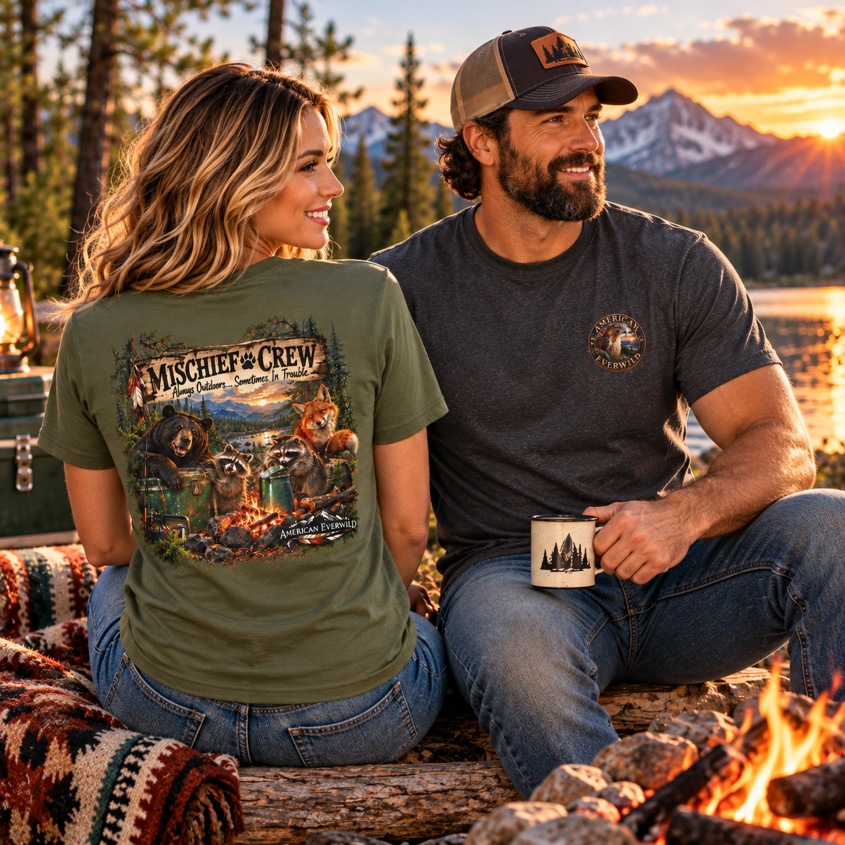 Mischief Crew — Woodland Wildlife Graphic Tee