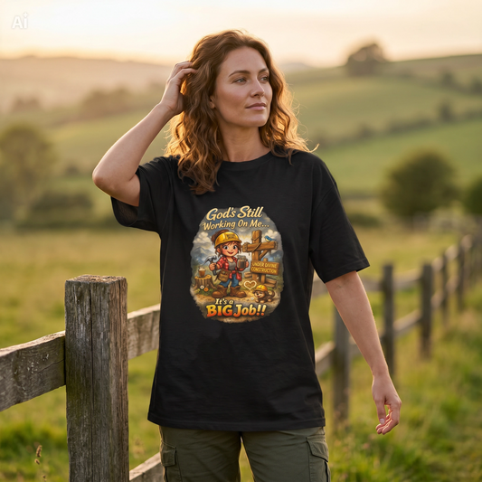 Under Divine Construction Christian Shirt | God’s Still Working On Me