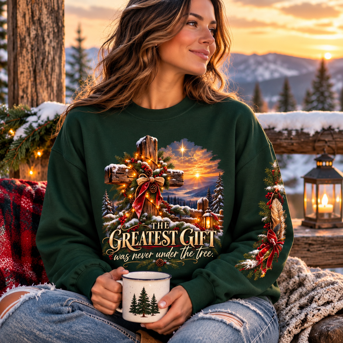 The Greatest Gift Was Never Under the Tree | Women's Faith Sweatshirt