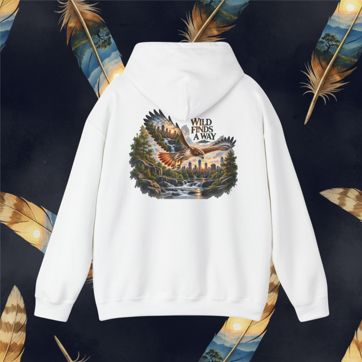 "Wild Lives Here" Hooded Women’s Hoodie — Urban Graphic