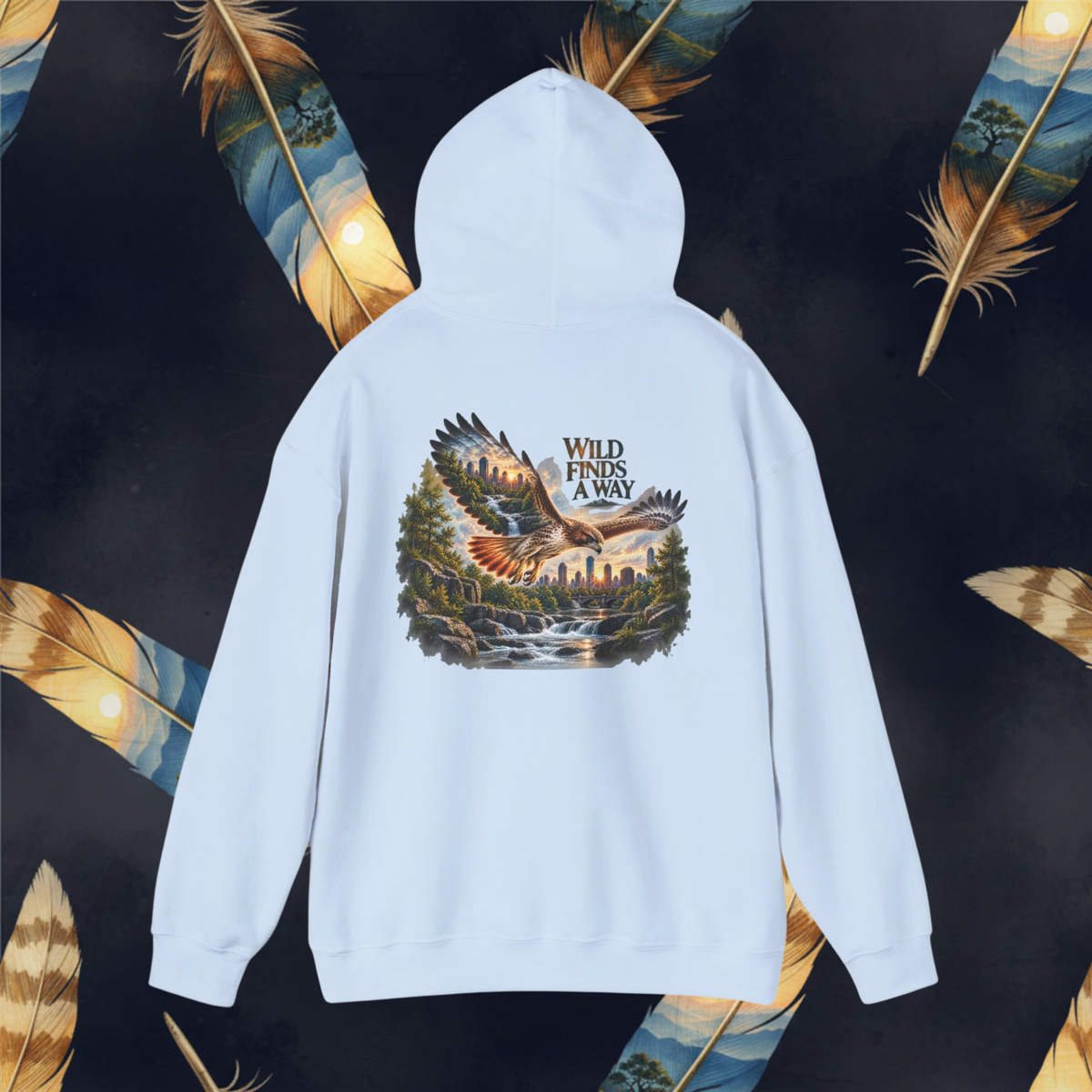 "Wild Lives Here" Hooded Women’s Hoodie — Urban Graphic