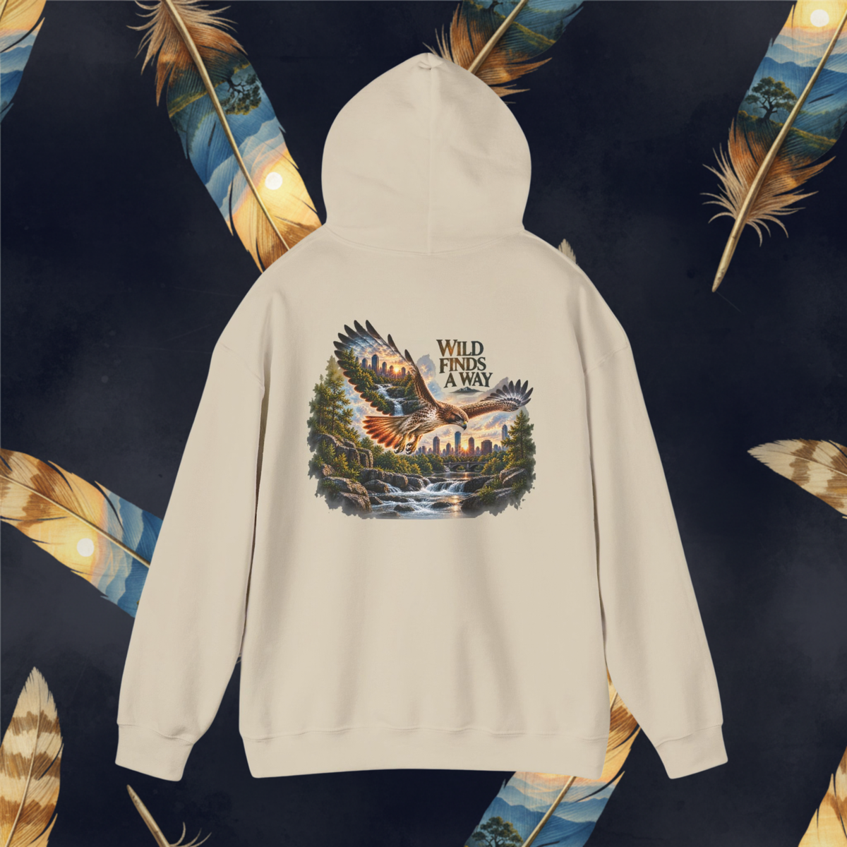 "Wild Lives Here" Hooded Women’s Hoodie — Urban Graphic