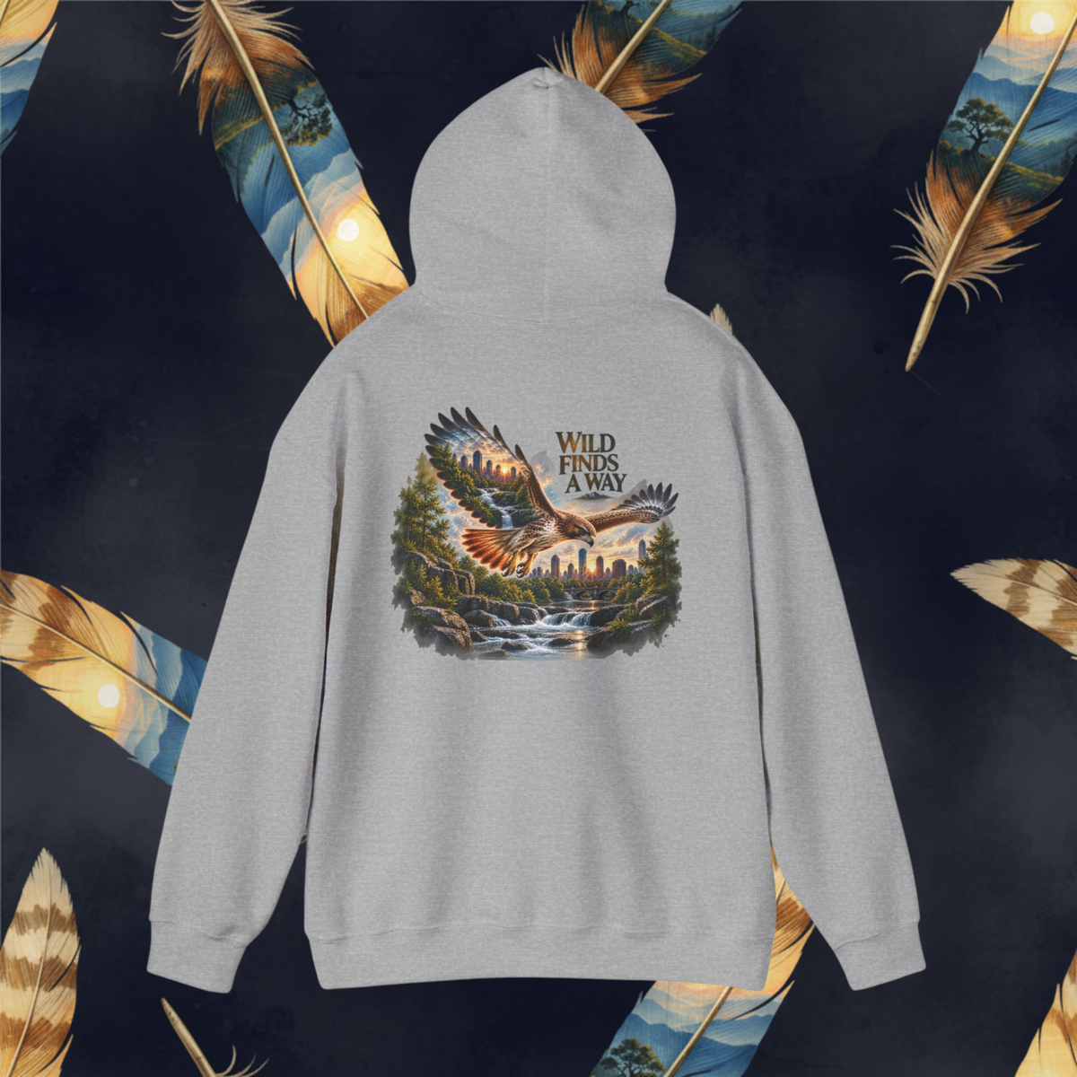 "Wild Lives Here" Hooded Women’s Hoodie — Urban Graphic