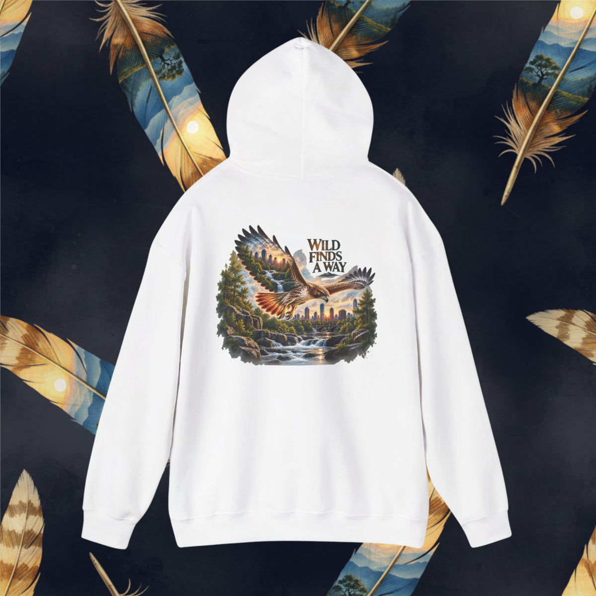"Wild Lives Here" Hooded Women’s Hoodie — Urban Graphic