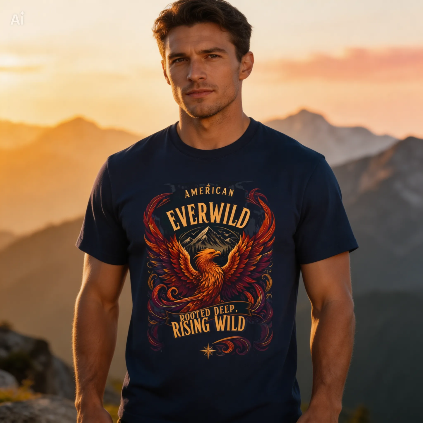Everwild American—Phoenix-Eagle T-Shirt