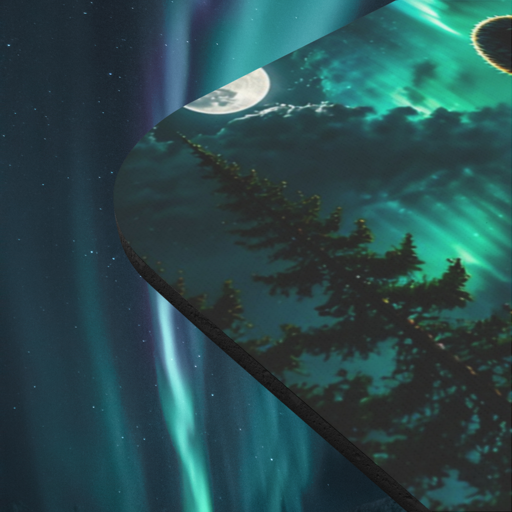 Aurora Wildborn — Northern Lights Bear Mousepad