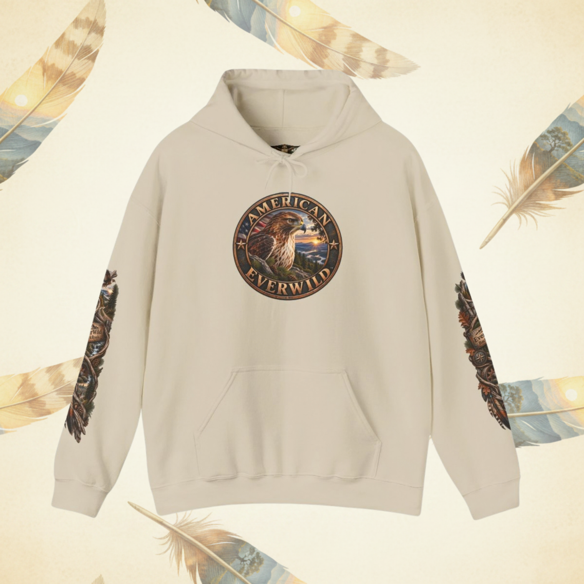 Backroads Men's Hawk Hoodie — “Some Roads Don’t End, They Reveal”