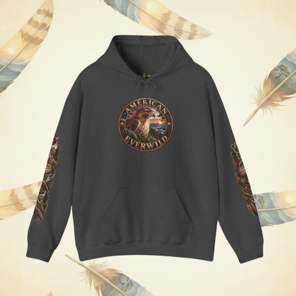 Backroads Men's Hawk Hoodie — “Some Roads Don’t End, They Reveal”