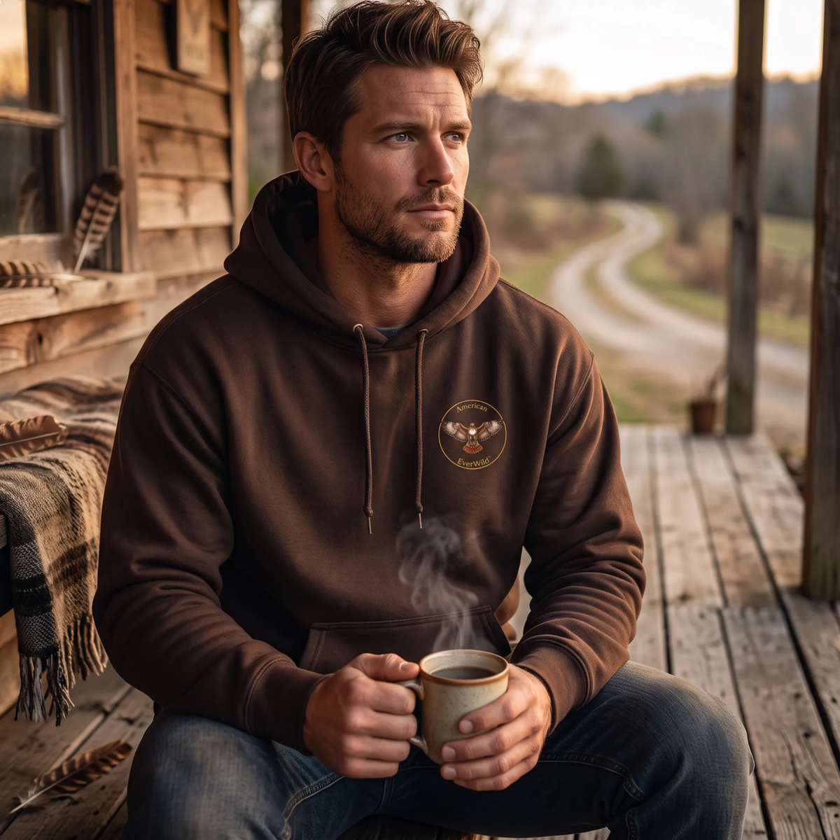 Raised on Backroads Unisex Hoodie | American EverWild™